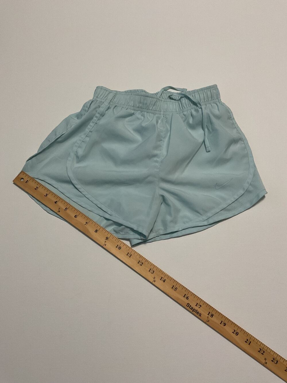 Nike Tempo Women's Running Shorts XS Teal Blue Heather Dri-FIT Lined Gym Workout